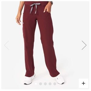 Figs Kade - cargo scrub pants - M / Burgundy